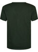 T-shirt med knappdetalj, Gr&ouml;n, Packshot image number 1