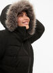 Kort pufferjacka med huva, Svart, Model image number 4