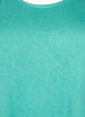 Topp med struktur och rund hals, Turquoise, Packshot image number 2