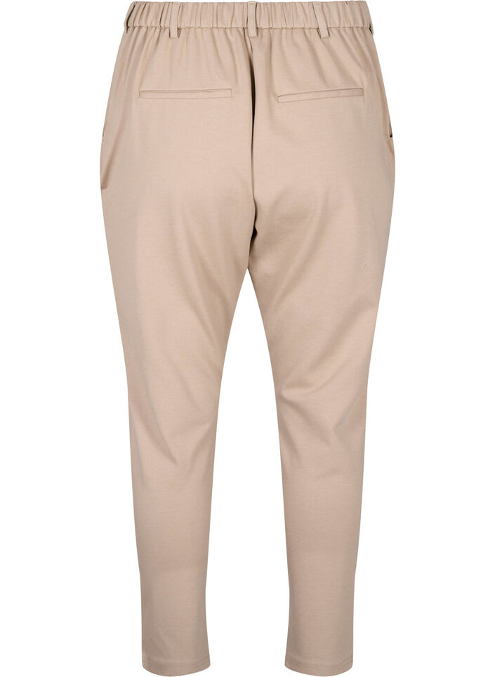 Croppade Maddison-byxor, Beige, Packshot image number 1