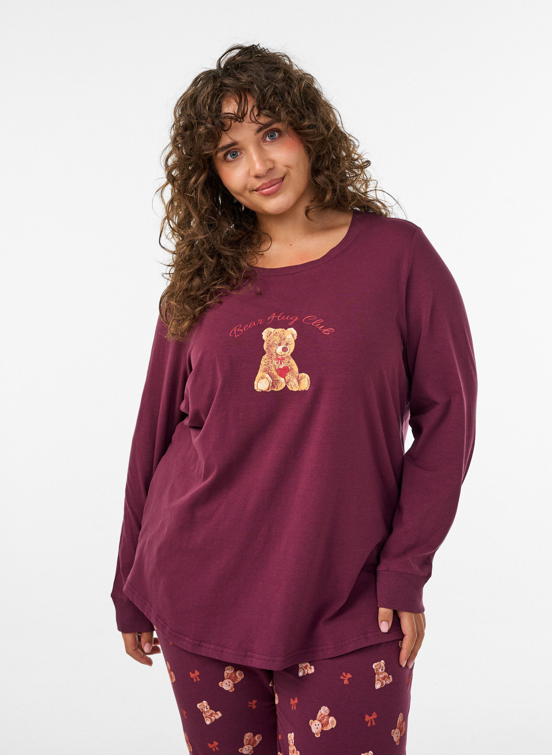 ZizziM&ouml;nstrad nattopp, R&ouml;d, Model image number 0