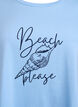T-shirt med rund hals och A-linjeform, Bl&aring;, Packshot image number 2
