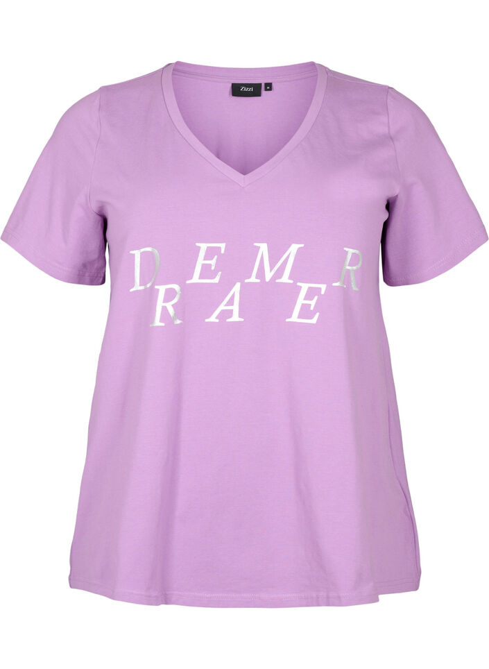 Nattlinne i bomull med texttryck, L.Crystal w.Dreamer, Packshot image number 0