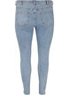 Croppade Amy jeans med rosetter, Light blue, Packshot image number 1