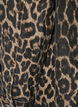 Långärmad jeansklänning med leopardmönster, Brown Leo AOP, Packshot image number 3
