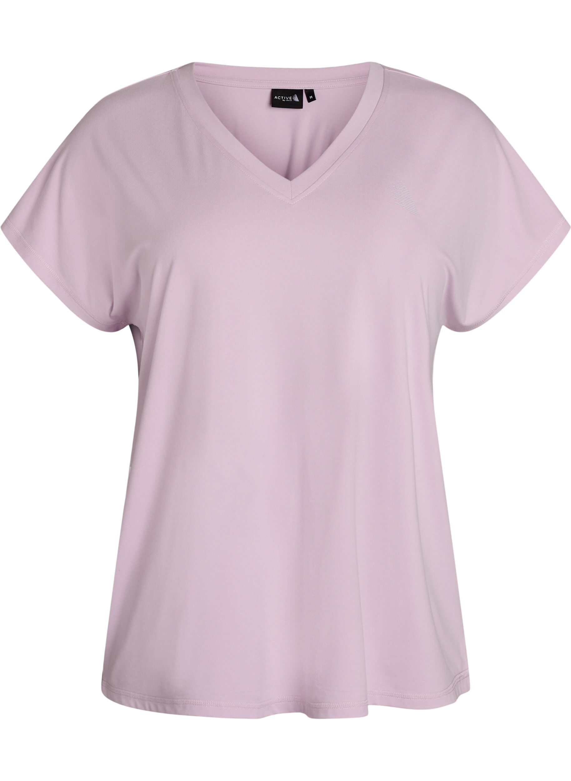 Tr&auml;nings t-shirt med v-ringning och l&ouml;s passform