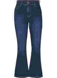 Ellen bootcut jeans med hög midja, Dark Blue