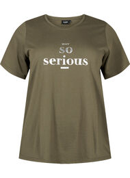 T-shirt från FLASH med tryck, Ivy Green