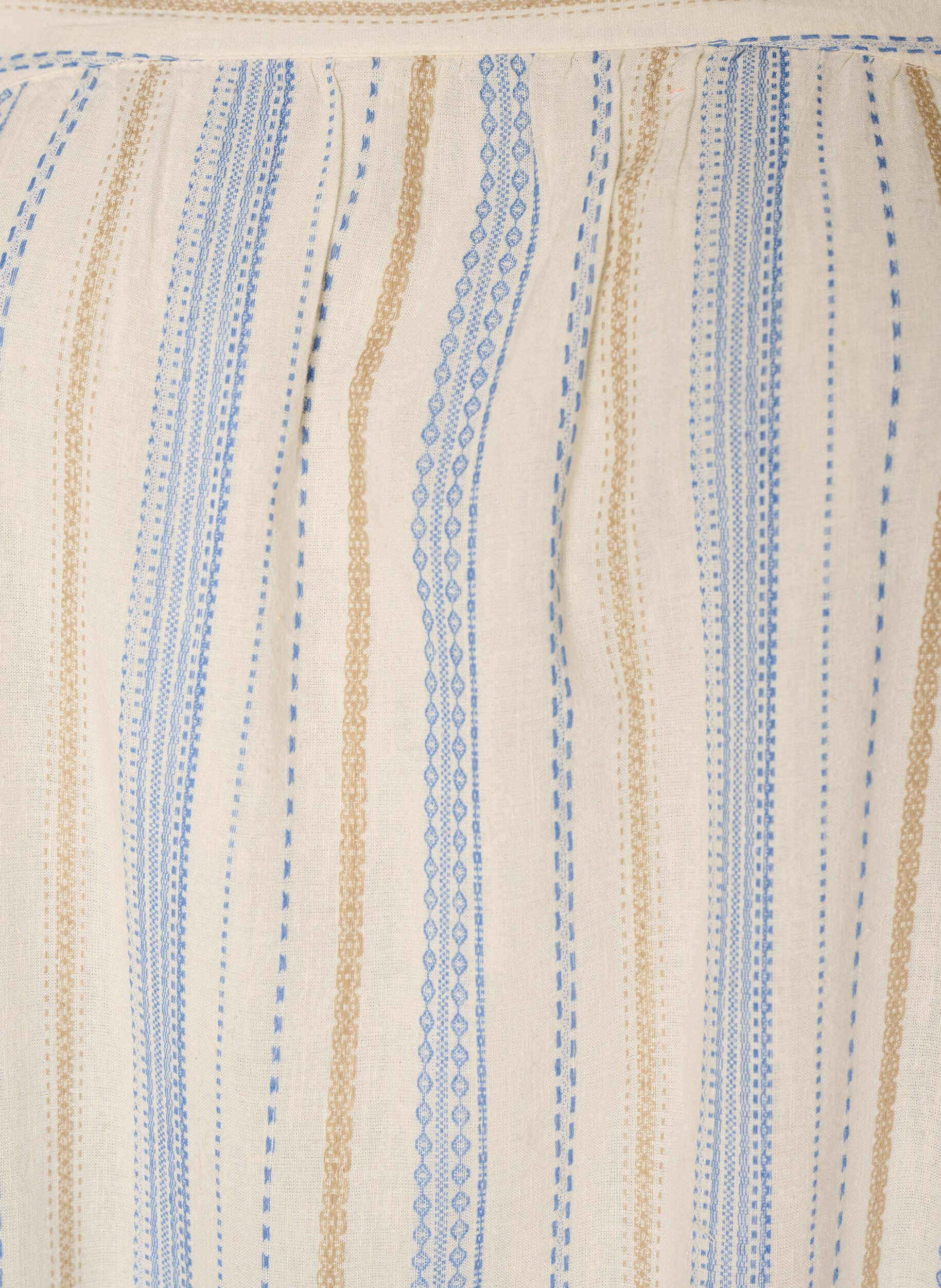 Zizzi&Auml;rml&ouml;s sommarkl&auml;nning med v&auml;vt m&ouml;nster, Vanilla, Packshot image number 2