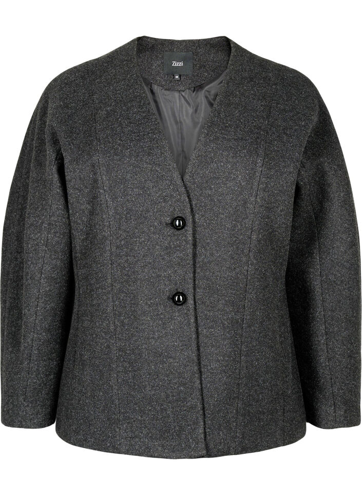 Skräddarsydd kavaj, Dark Grey Melange, Packshot image number 0