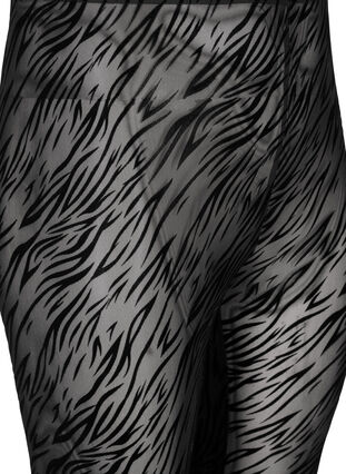 Mönstrade leggings i mesh, Black Tiger AOP, Packshot image number 2