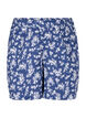  Blommiga nattshorts i bomull, V. Indigo Flower AOP, Packshot image number 0