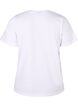 T-shirt från FLASH med tryck, Bright White Flower, Packshot image number 1