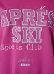 Sweatshirt med texttryck, Lila, Packshot image number 2