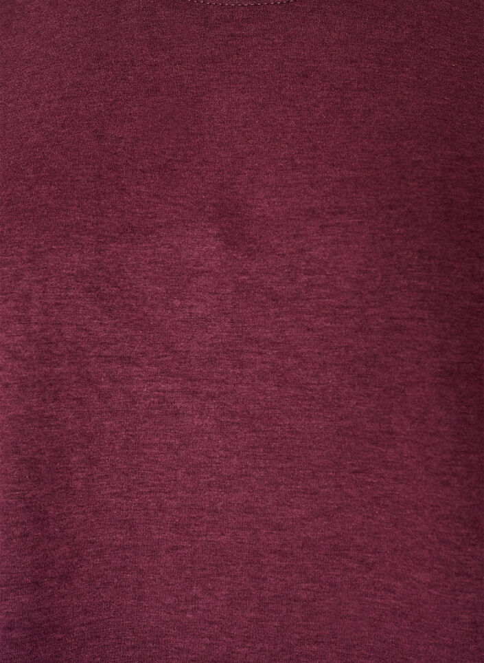 Sweatshirt med rund halsringning, R&ouml;d, Packshot image number 2