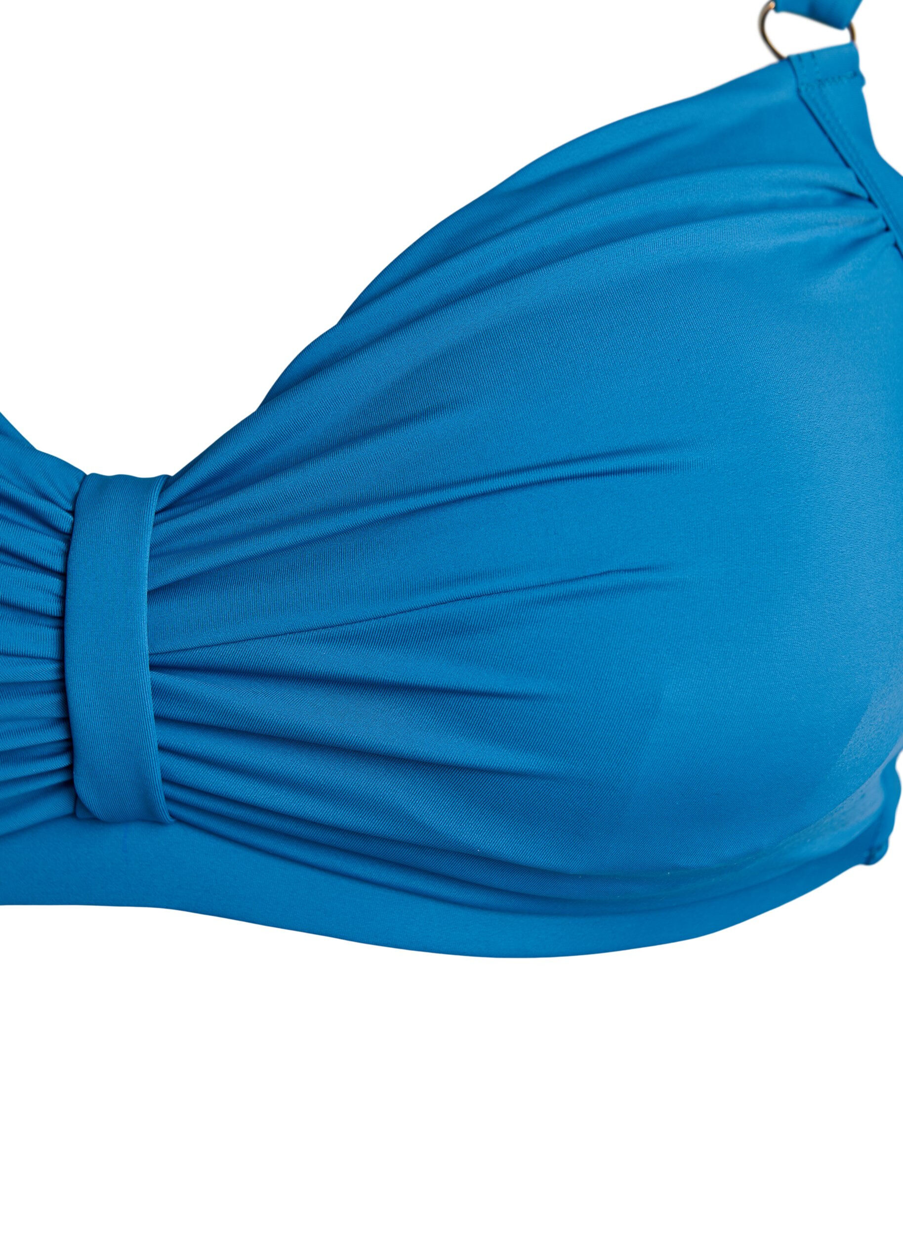 ZizziBikini-bh med bygel och drapering, Bl&aring;, Packshot image number 2