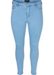 Cropped Amy jeans med blixtl&aring;s, Bl&aring;, Packshot image number 0