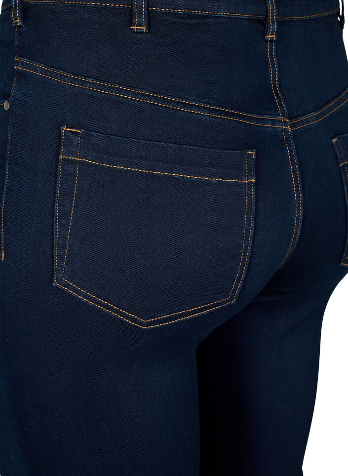 Super slim Amy jeans med h&ouml;g midja, Unwashed, Packshot image number 3