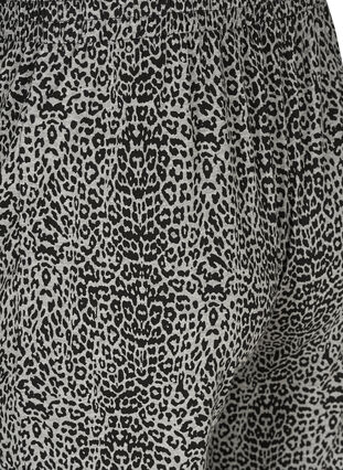 Pyjamasbyxor i bomull med leopardmönster, Leo AOP, Packshot image number 3