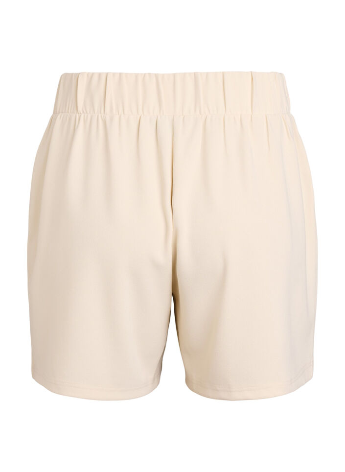 Shorts med fickor och l&ouml;s passform, Beige, Packshot image number 1