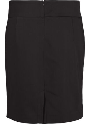 Klassisk kjol i bomullsmix, Black, Packshot image number 1