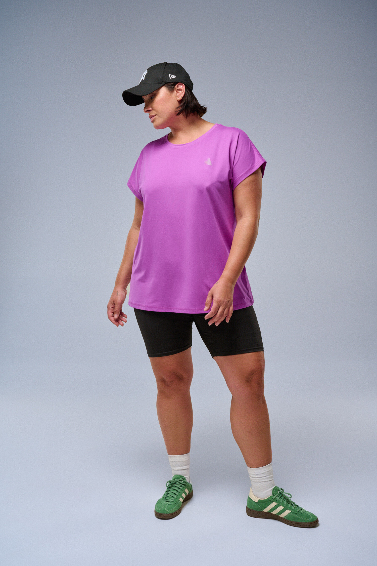 Zizzi Sport-t-shirt i lila, , Model