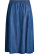 Maxikjol i lyocell med denimlook, Bl&aring;, Packshot image number 1
