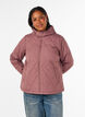 L&auml;tt vadderad jacka med diamantquilt, Rosa, Model image number 0