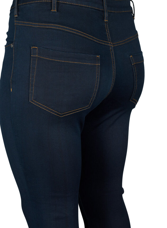 Super slim Amy jeans med h&ouml;g midja, Tobacco Un, Packshot image number 3
