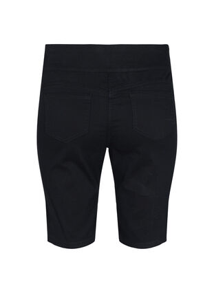 Figurnära shorts med bakfickor, Black, Packshot image number 1