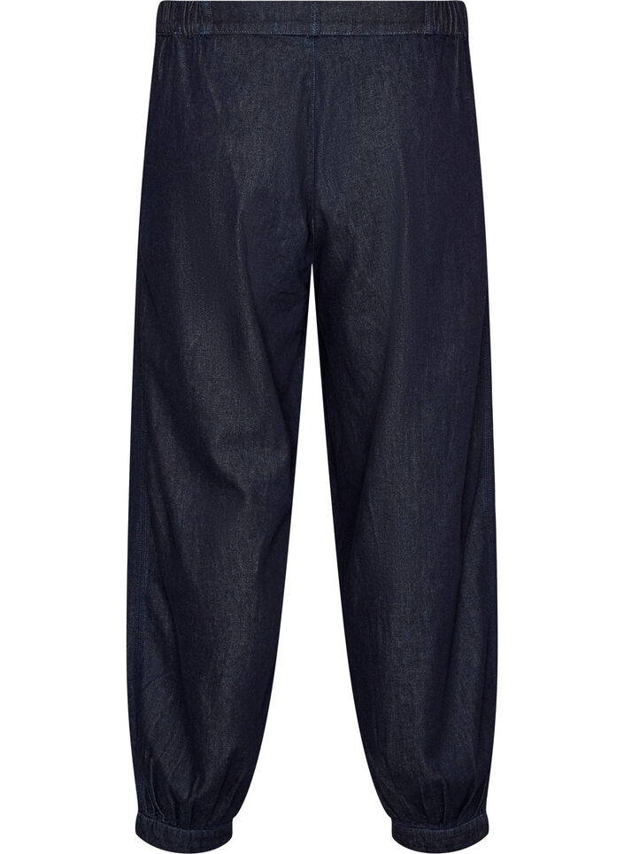 Balloon jeans med h&ouml;g midja, Bl&aring;, Packshot image number 1
