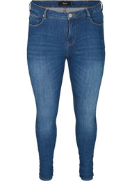 Superslim Amy jeans med hög midja, Blue denim