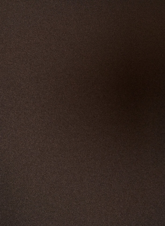 Kort kl&auml;nning med a-linjeformad passform och 3/4-&auml;rmar, Brun, Packshot image number 2