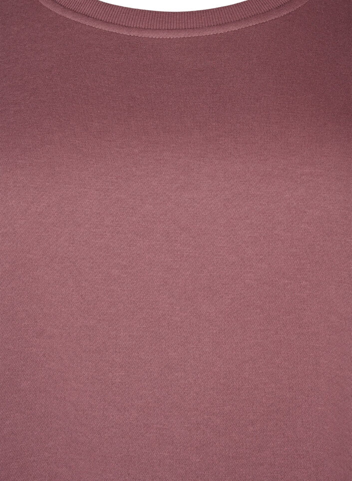 Sweatshirtklänning med broderade detaljer, Rose Brown, Packshot image number 2
