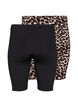 2-pack cykelshorts, Svart, Packshot image number 1