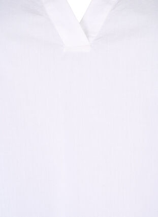 Ärmlös bomullstopp med volanger, Bright White, Packshot image number 2