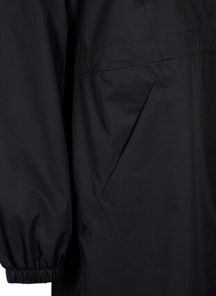 Funktionell jacka med fickor och huva, Black, Packshot image number 3