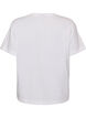 T-shirt i 100% bomull med korta &auml;rmar och tryck, Vit, Packshot image number 1
