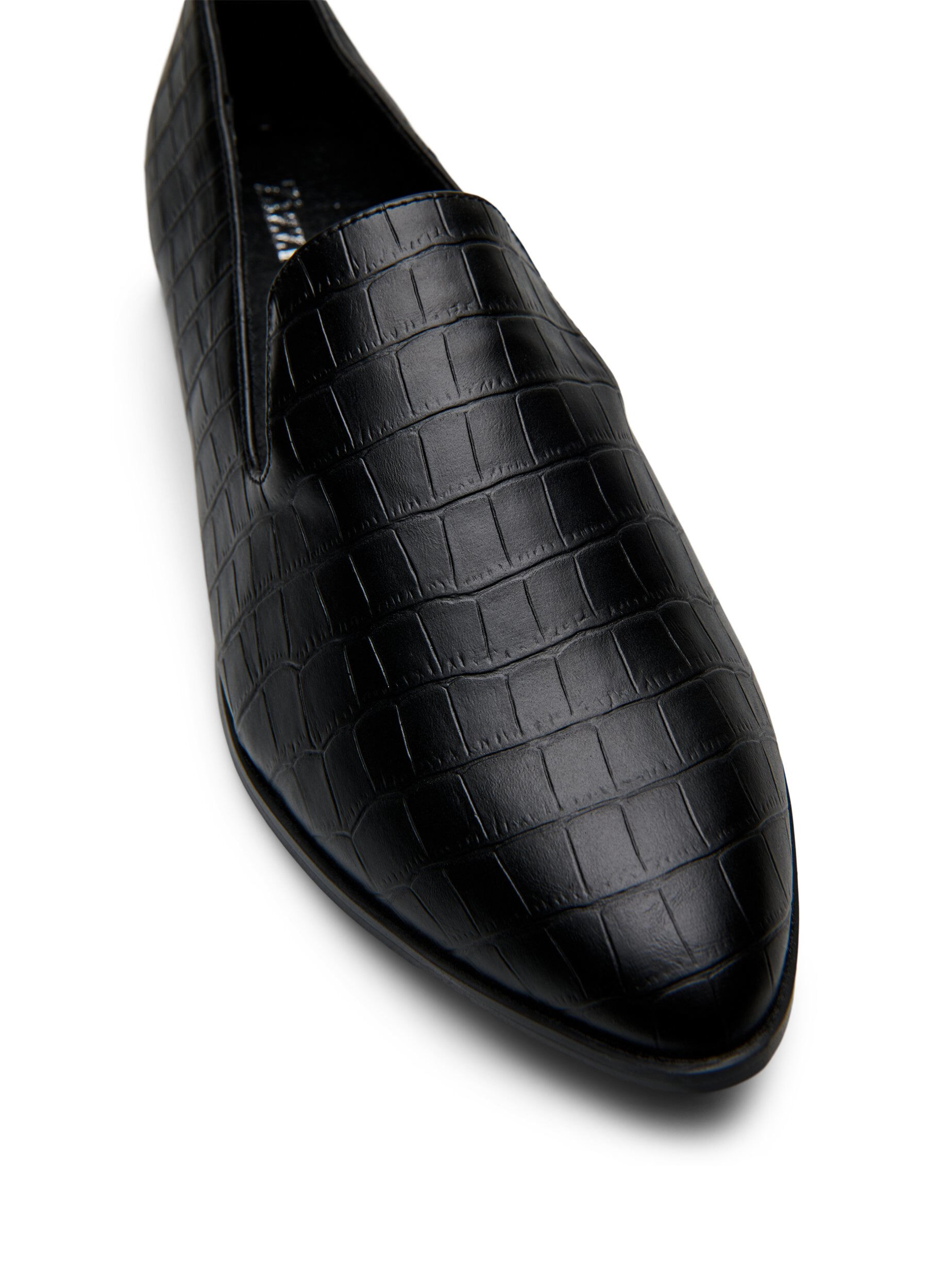 Zizzi Wide fit - Loafers med glitter, Svart, Packshot image number 3