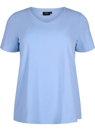 Enfärgad t-shirt i bomull, Serenity, Packshot image number 0