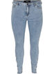 Croppade Amy jeans med rosetter, Light blue, Packshot image number 0