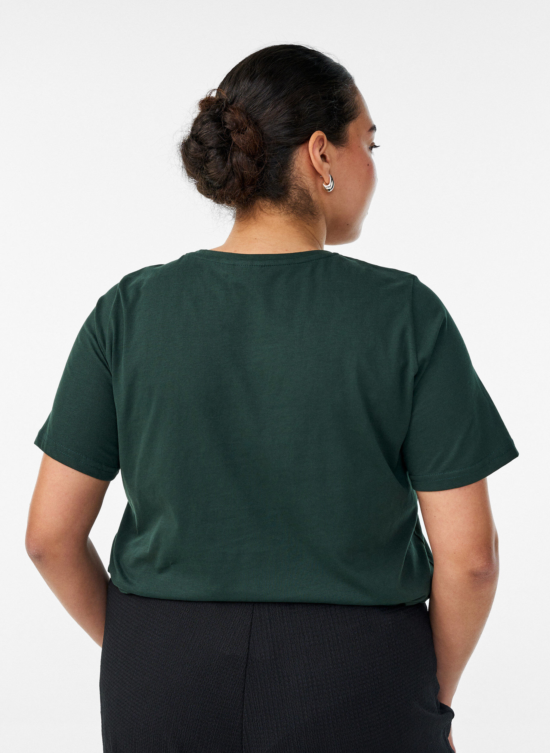 ZizziT-shirt med tryck, Gr&ouml;n, Model image number 2
