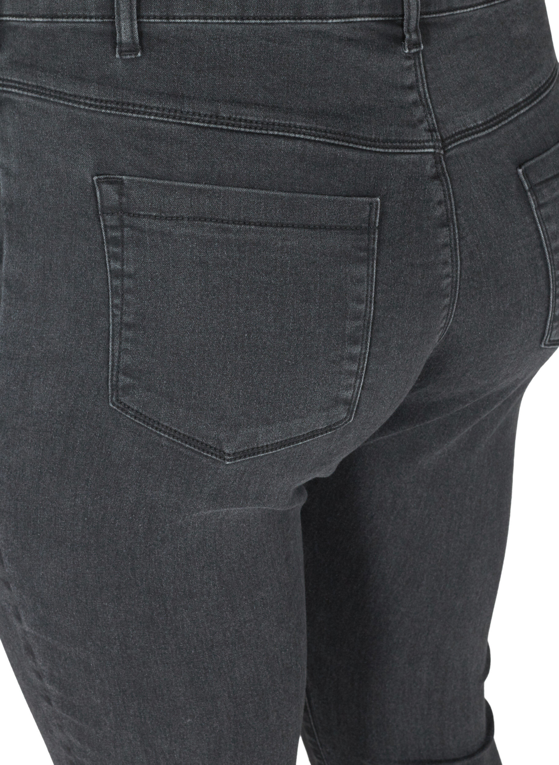 ZizziJeggings i bomullsmix, Grey Denim, Packshot image number 2