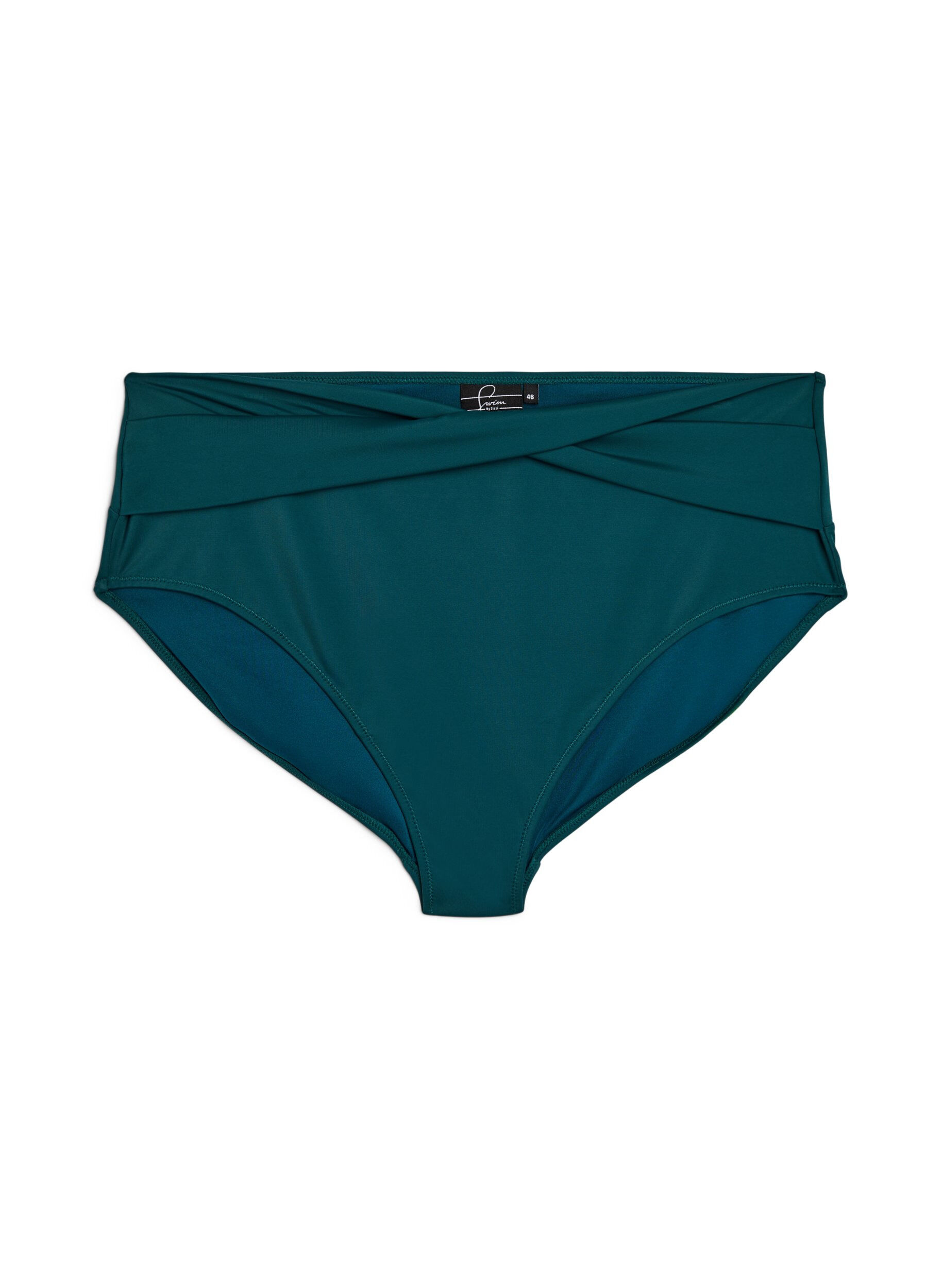 Bikinitrosa med omlottdetalj