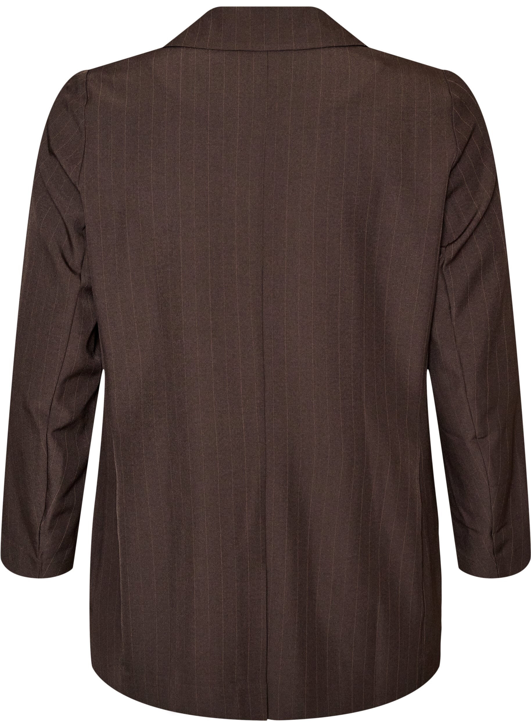 ZizziKavaj med fickor och slitsar, Brun, Packshot image number 1