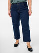 Croppade Vera-jeans med raka ben, Bl&aring;, Model image number 2