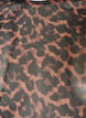 Blus i mesh med m&ouml;nster, Brun, Packshot image number 2