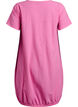 Kort&auml;rmad kl&auml;nning i bomull, Rosa, Packshot image number 1
