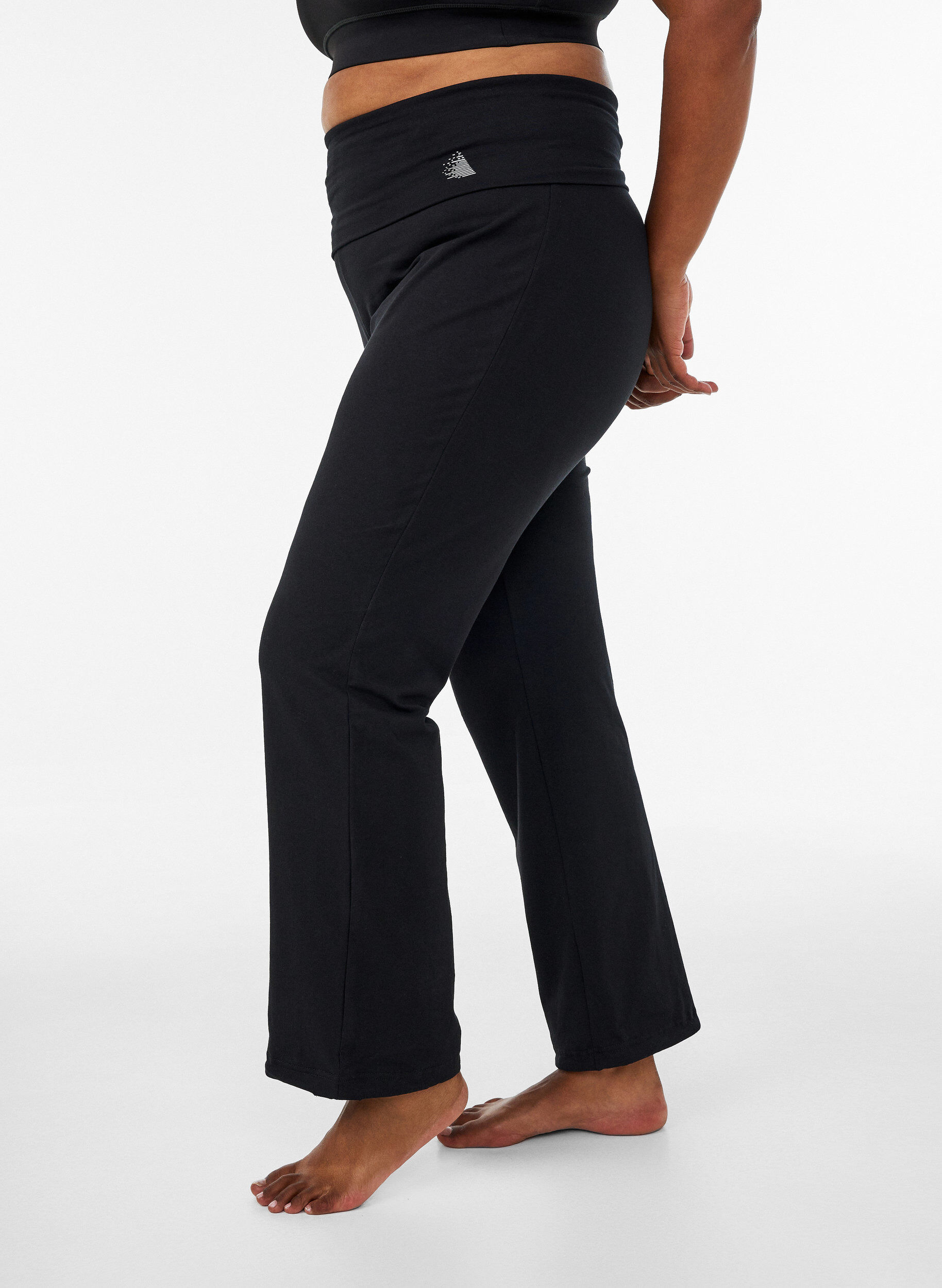 Sportbyxor i bomull, Svart, Model