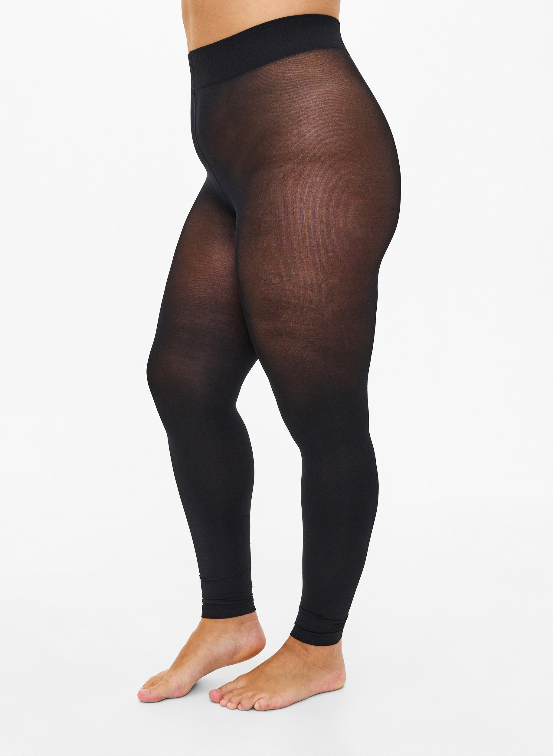 Leggings i 80 denier, Svart, Model